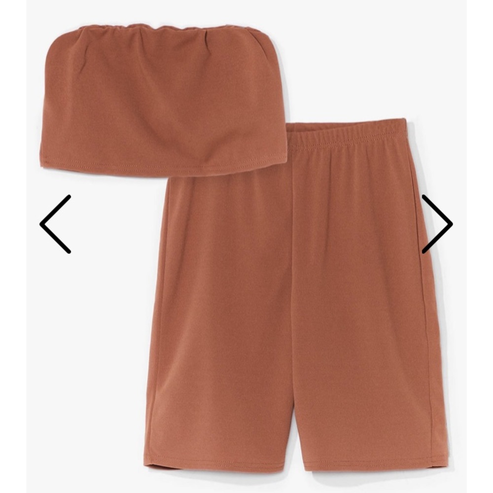 Biker Shorts + Bandeau Co-Ord Set